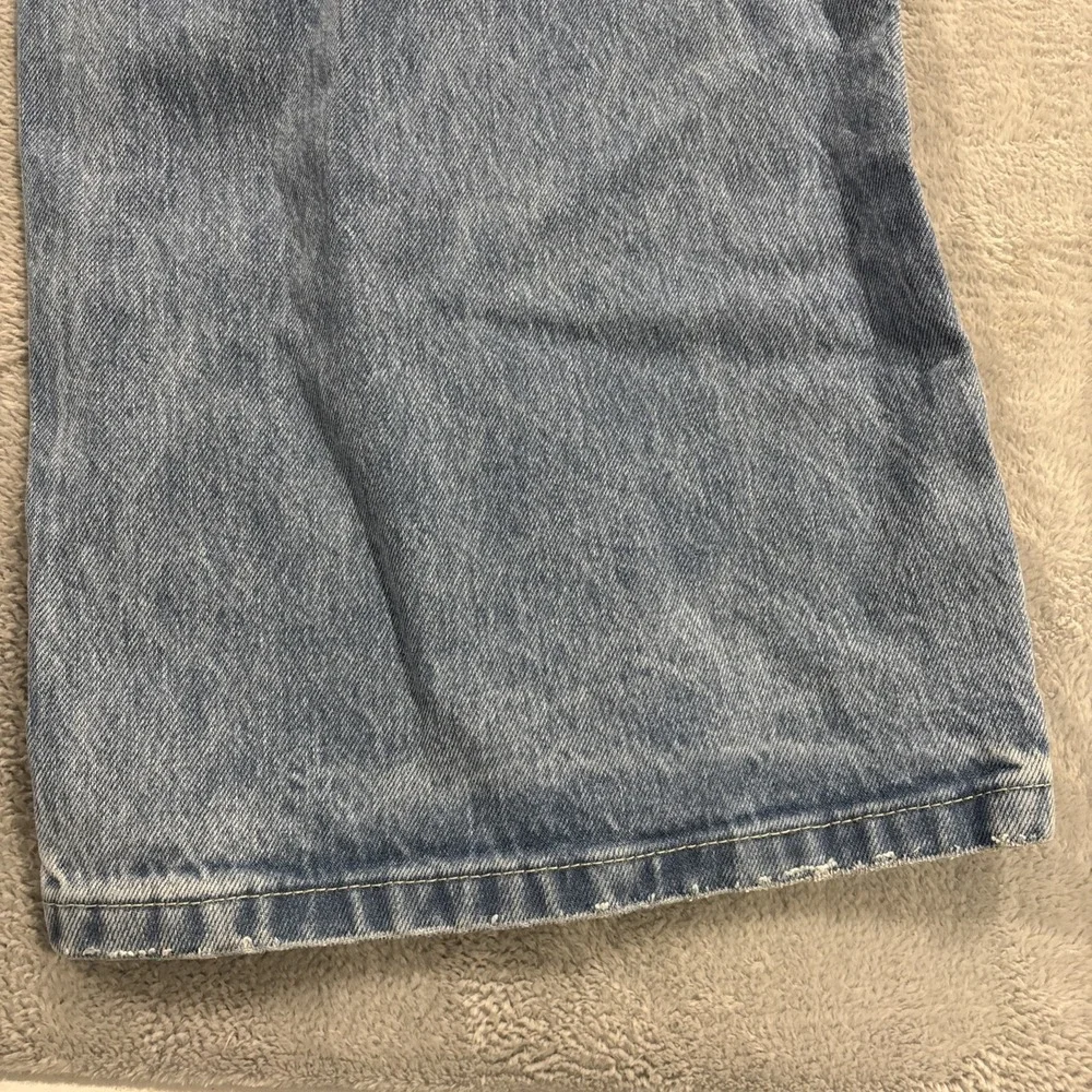 NWT Bareline Wide Leg Jeans Men 32 Blue High Rise Blue Baggy Y2K Streetwear Skat